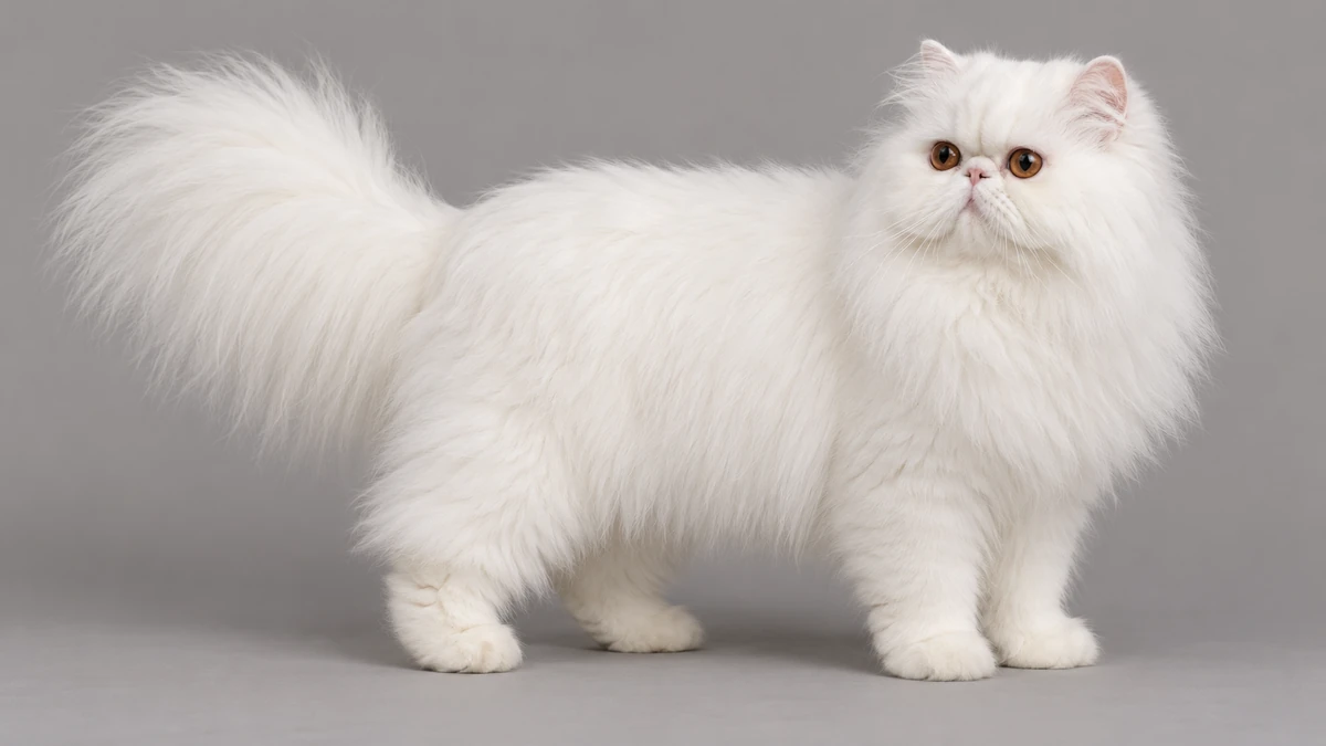 İran Kedisi kedi — beyaz